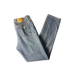 Guess Jeans Denim Pants Mens 34 Blue Vintage High Rise Straight Leg USA Made